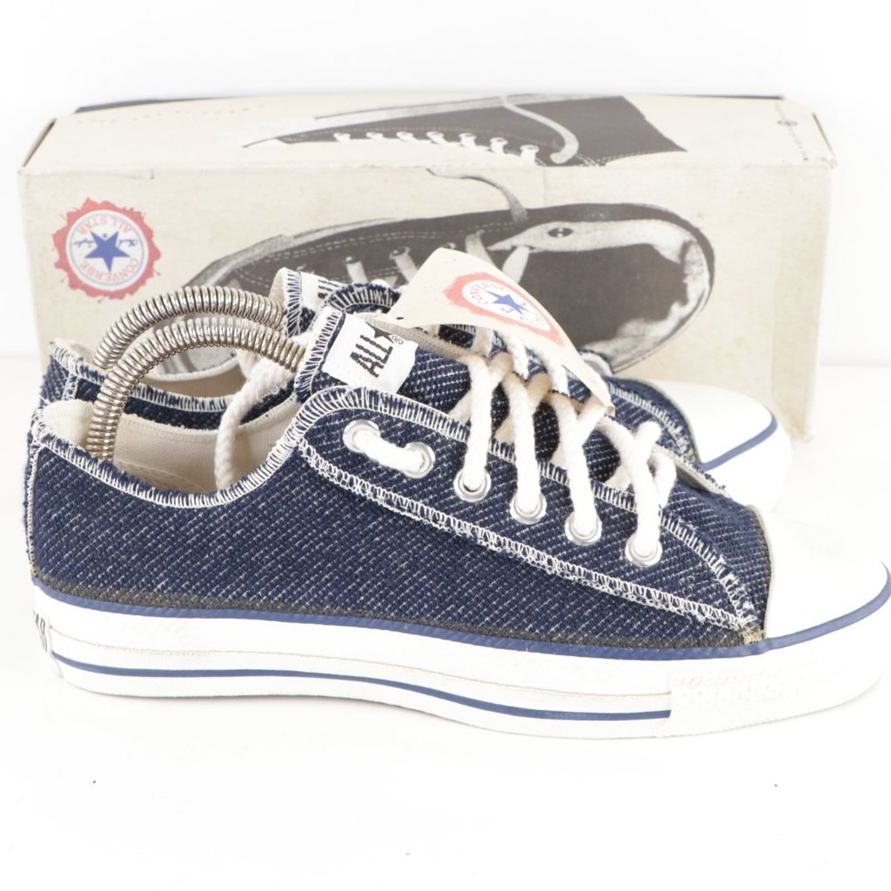 New Vintage Converse Inside Out Denim Shoes USA 8 - Picture 3 of 8